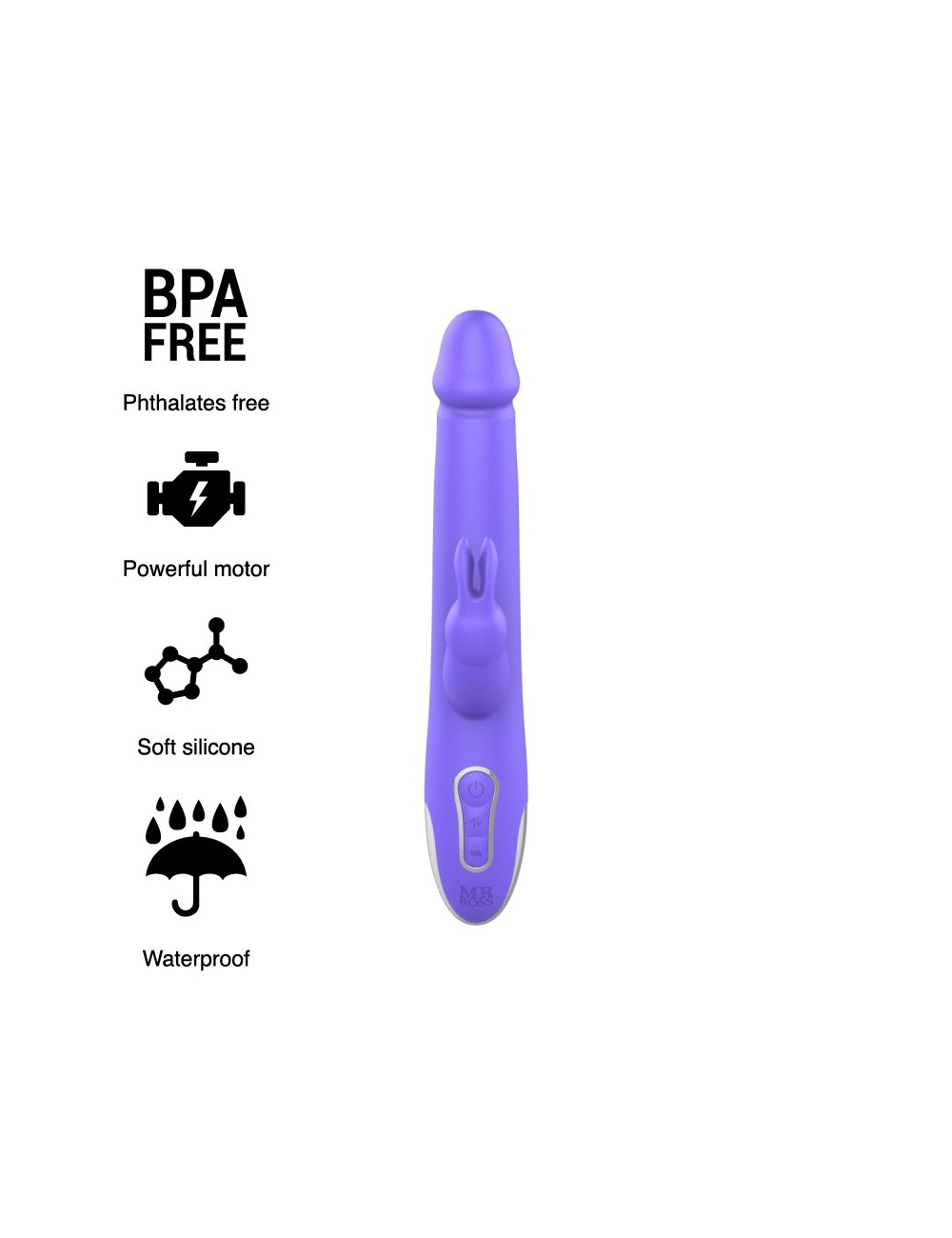 MR BOSS ARTURO VIBRATOR & ROTATOR WATCHME WIRELESS TECHNOLOGY COMPATIBLE