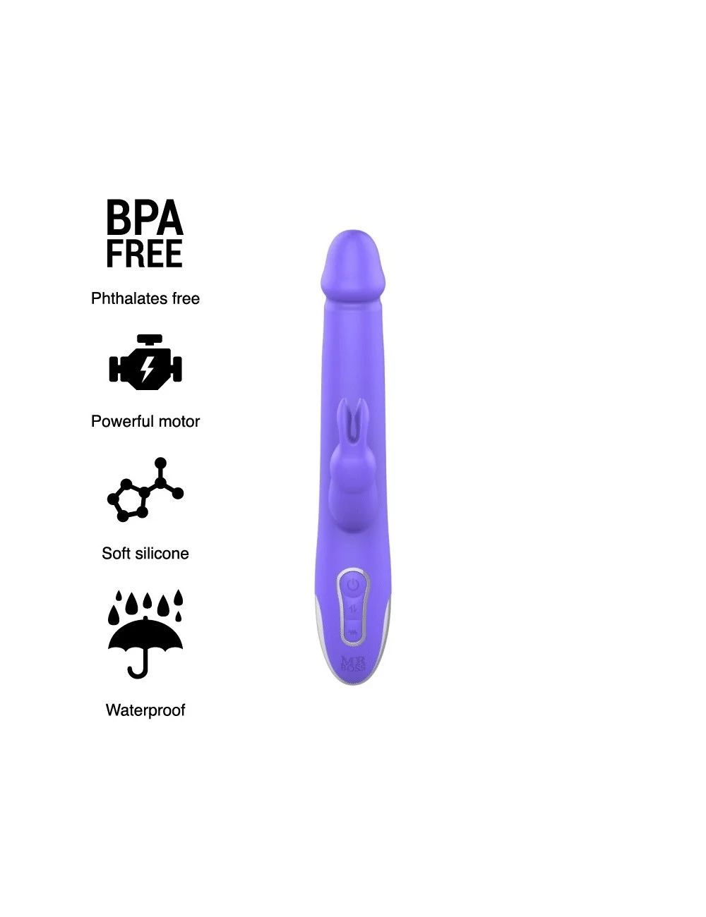 MR BOSS ARTURO VIBRATOR & ROTATOR WATCHME WIRELESS TECHNOLOGY COMPATIBLE