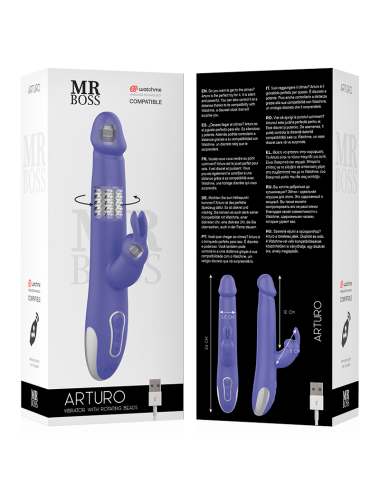 MR BOSS ARTURO VIBRATOR & ROTATOR WATCHME WIRELESS TECHNOLOGY COMPATIBLE