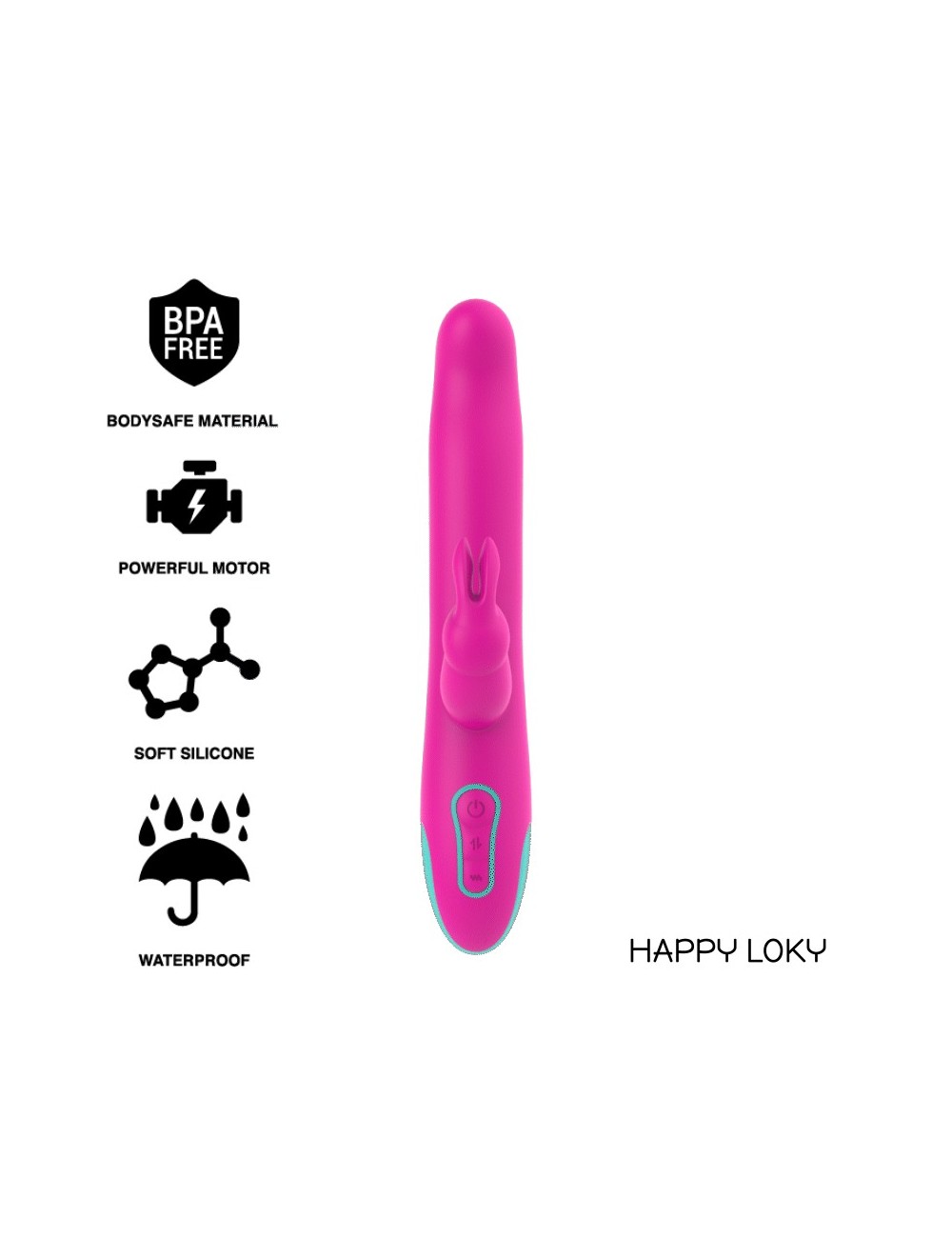 HAPPY LOKY PLUTO RABBIT VIBRATOR & ROTATOR WATCHME WIRELESS TECHNOLOGY COMPATIBLE HAPPY LOKY PLUTO RABBIT VIBRATOR & ROTATOR WATCHME WIRELESS TECHNOLOGY COMPATIBLE