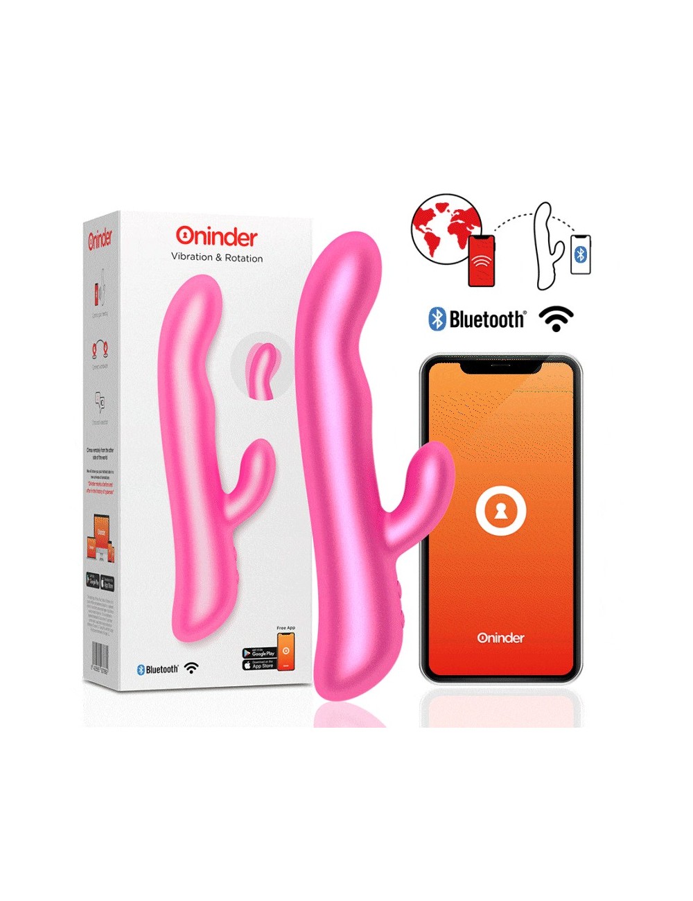 ONINDER VIBRATION & ROTATION PINK - FREE APP ONINDER VIBRATION & ROTATION PINK - FREE APP