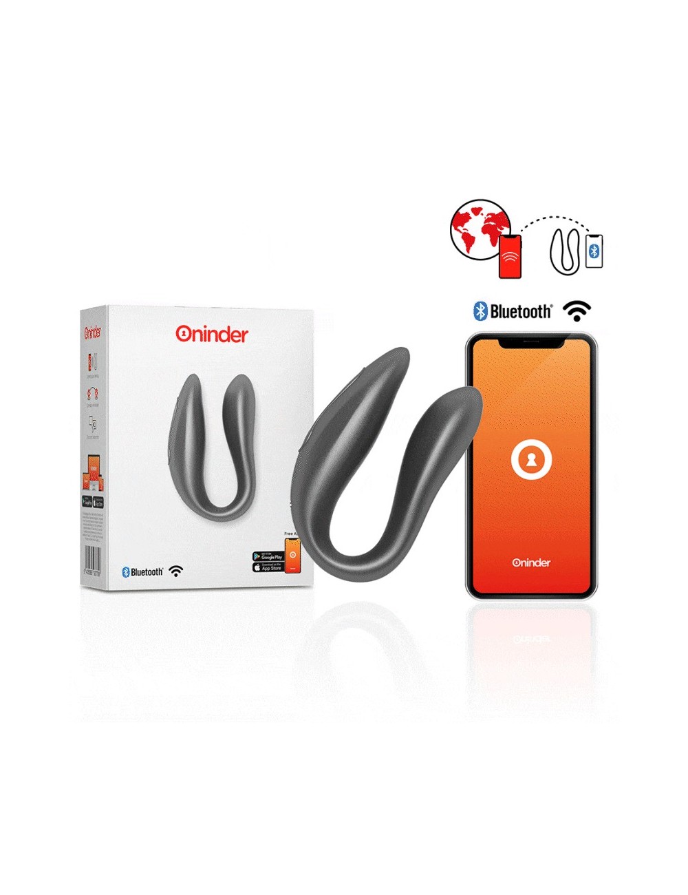 ONINDER G-SPOT & CLITORAL STIMULATOR BLACK - FREE APP ONINDER G-SPOT & CLITORAL STIMULATOR BLACK - FREE APP