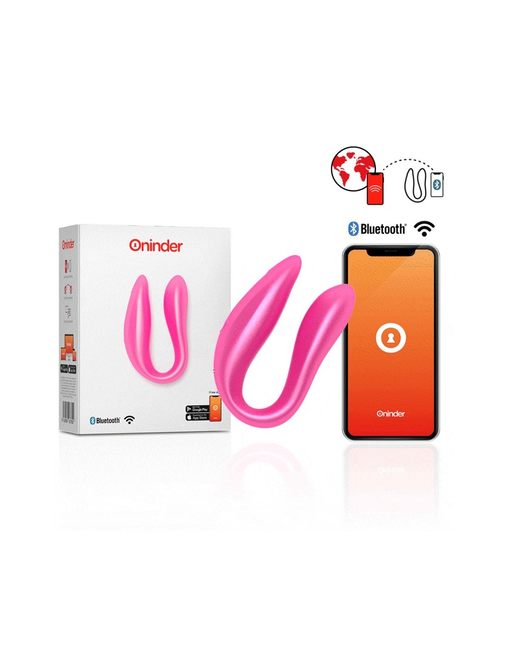 ONINDER G-SPOT & CLITORAL STIMULATOR PINK - FREE APP ONINDER G-SPOT & CLITORAL STIMULATOR PINK - FREE APP
