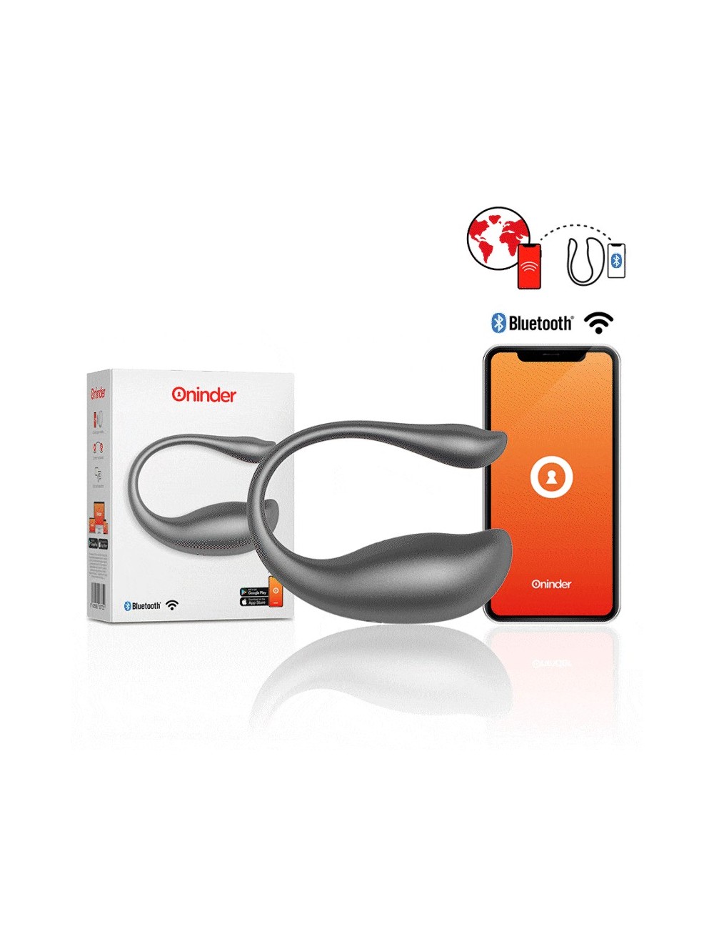 ONINDER VIBRATING EGG BLACK - FREE APP ONINDER VIBRATING EGG BLACK - FREE APP