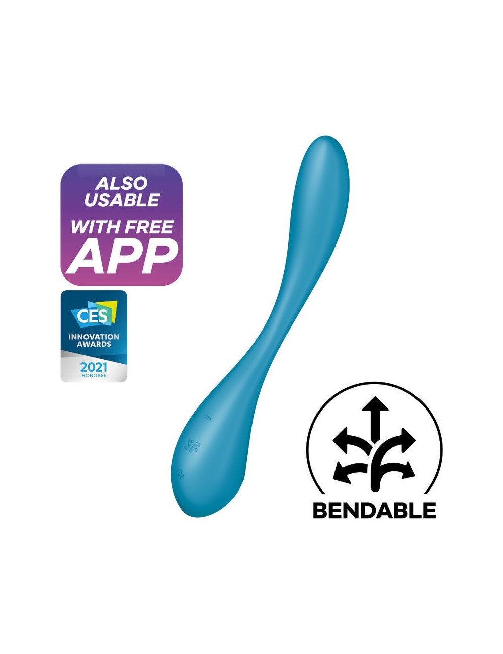 SATISFYER G-SPOT FLEX 5 MULTI VIBRATOR - BLUE SATISFYER G-SPOT FLEX 5 MULTI VIBRATOR - BLUE