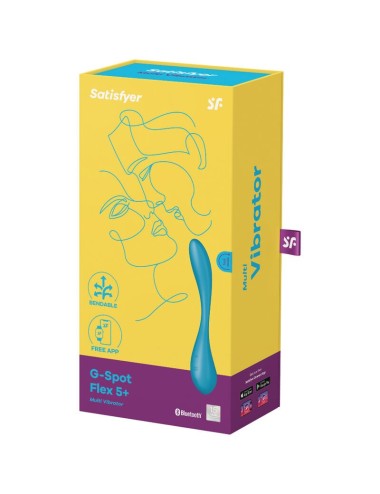 SATISFYER G-SPOT FLEX 5 MULTI VIBRATOR - BLUE
