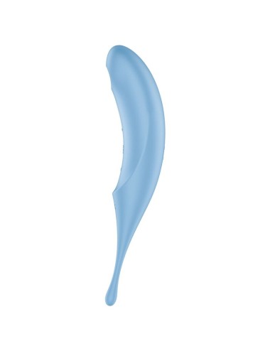 SATISFYER TWIRLING PRO AIR PULSE STIMULATOR & VIBRATOR - BLUE