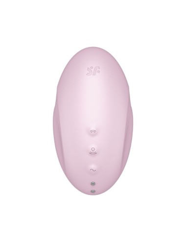 SATISFYER VULVA LOVER 3 AIR PULSE STIMULATOR & VIBRATOR - PINK