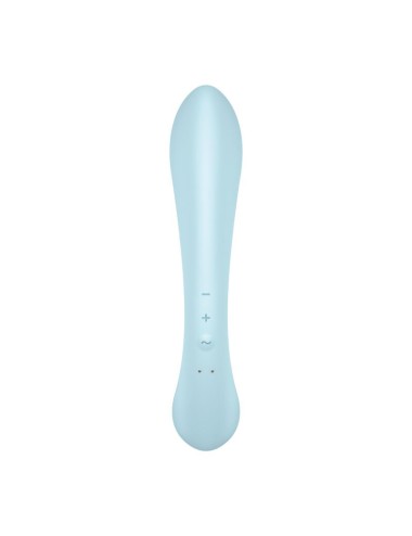 SATISFYER TRIPLE OH HYBRID VIBRATION - BLUE
