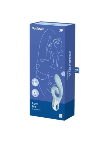 SATISFYER LOVE ME RABBIT VIBRATION - BLUE