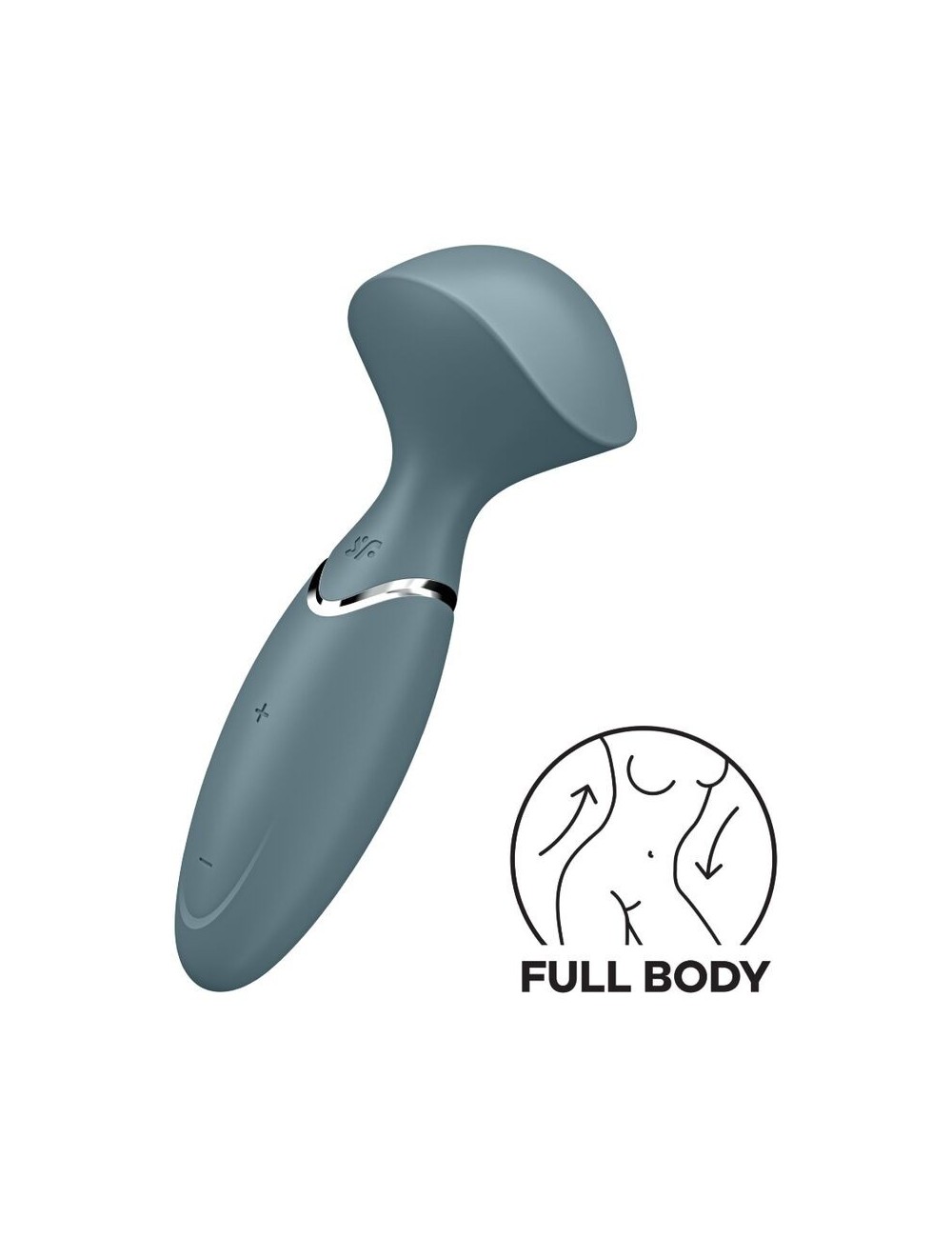 SATISFYER MINI WOND-ER - GREY SATISFYER MINI WOND-ER - GREY