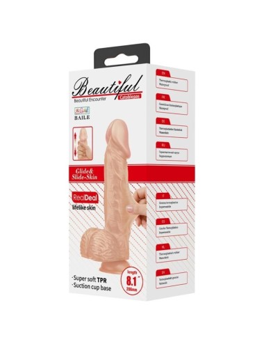 BEAUTIFUL ENCOUNTER CATOBLEPAS REALISTIC AND FLEXIBLE DILDO 20.6 CM - FLESH