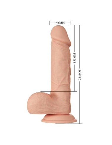 BEAUTIFUL ENCOUNTER BAHAMUT REALISTIC AND FLEXIBLE DILDO 21.8 CM - FLESH