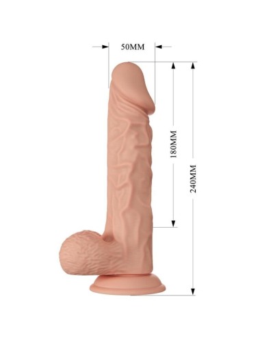 BEAUTIFUL ENCOUNTER BURAQ REALISTIC AND FLEXIBLE DILDO 24 CM - FLESH