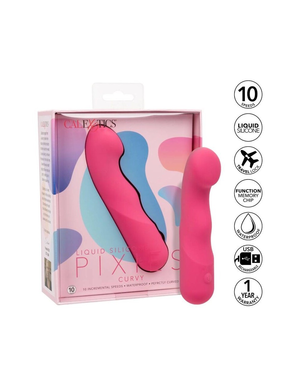 CALIFORNIA EXOTICS PIXIES CURVY PINK CALIFORNIA EXOTICS PIXIES CURVY PINK