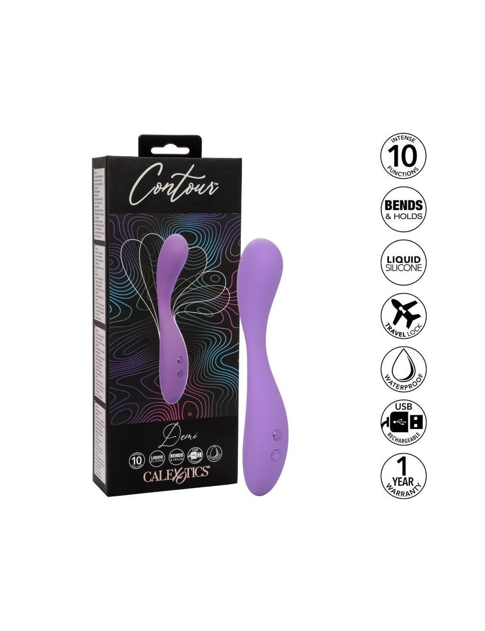 CALIFORNIA EXOTICS CONTOUR DEMI VIOLET CALIFORNIA EXOTICS CONTOUR DEMI VIOLET