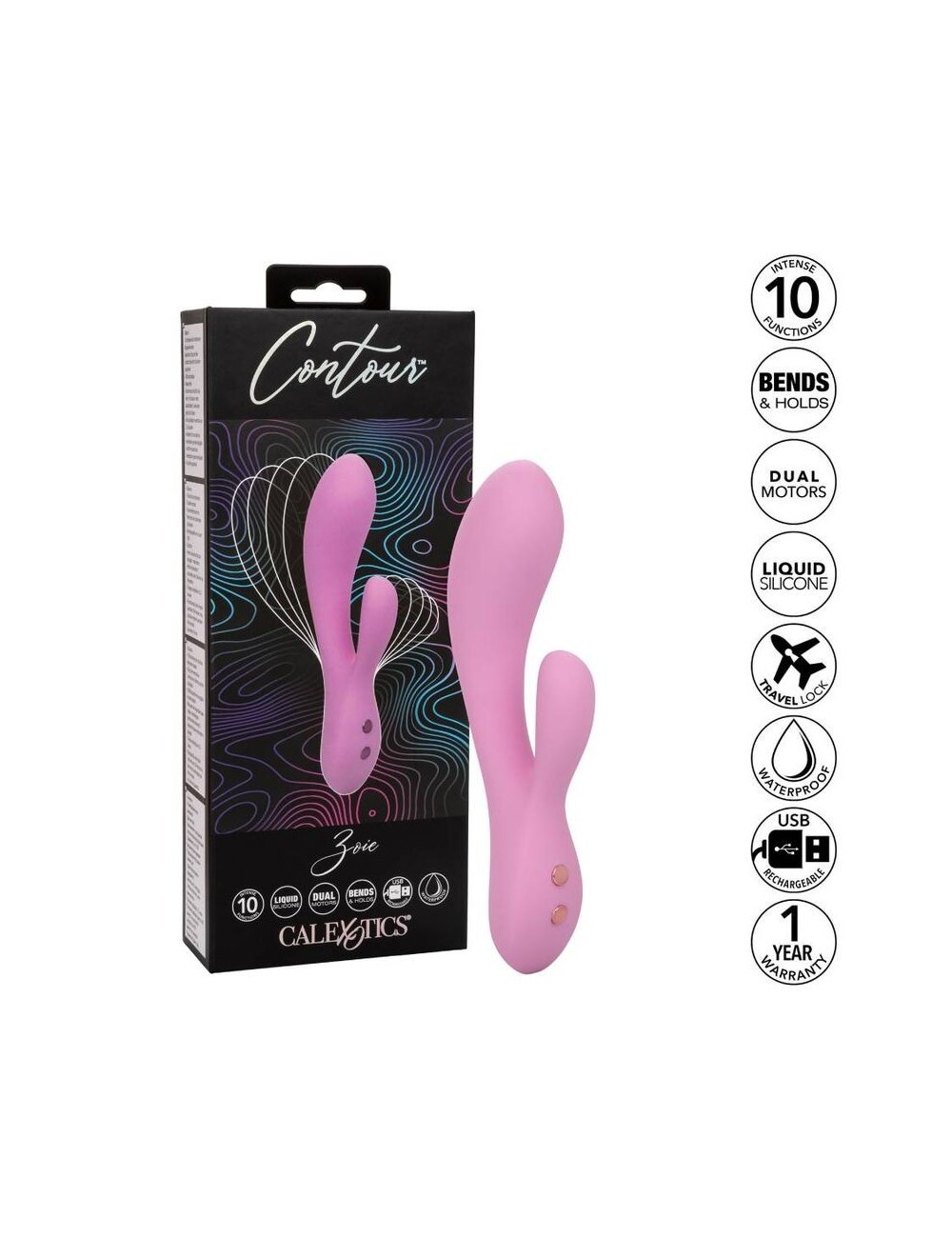 CALIFORNIA EXOTICS CONTOUR ZOIE PINK CALIFORNIA EXOTICS CONTOUR ZOIE PINK