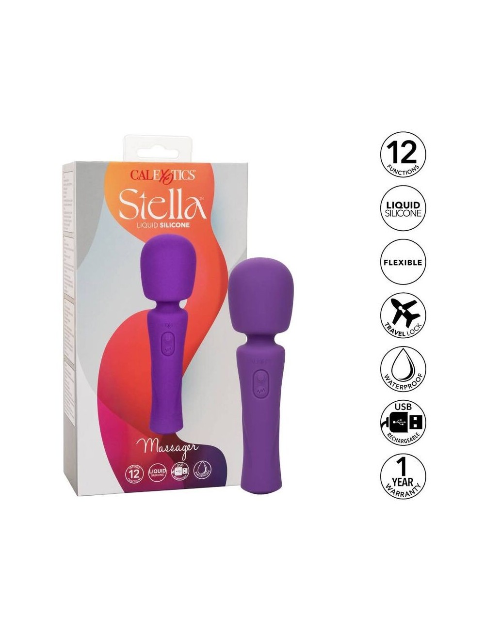 CALIFORNIA EXOTICS STELLA MASSAGER VIOLET CALIFORNIA EXOTICS STELLA MASSAGER VIOLET