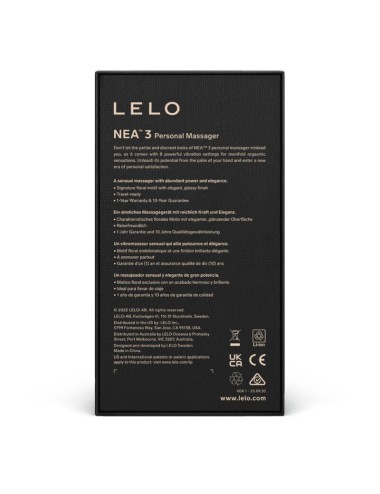 LELO NEA 3 PERSONAL MASSAGER - PITCH BLACK