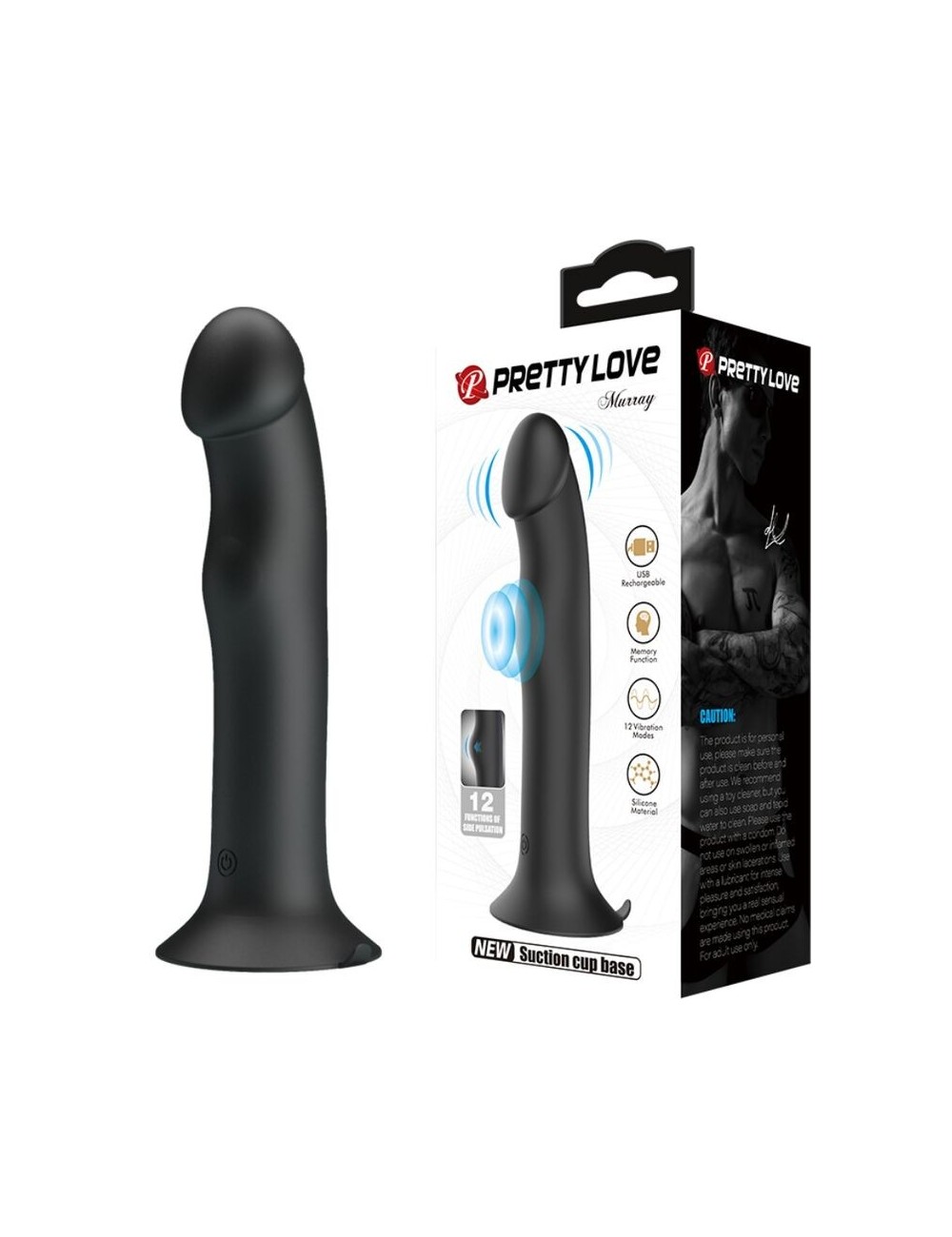 PRETTY LOVE - MURRAY VIBRATOR AND STIMULATOR BLACK PRETTY LOVE - MURRAY VIBRATOR AND STIMULATOR BLACK