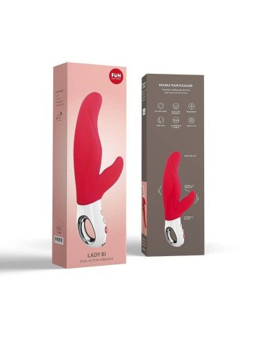 FUN FACTORY - LADY BI DUAL VIBRATOR INDIA RED