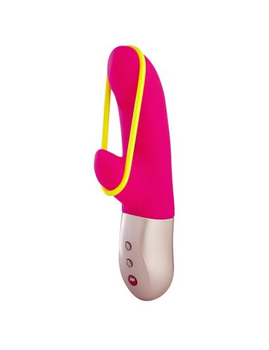 FUN FACTORY - AMORINO MINI VIBRATOR PINK & NEON YELLOW