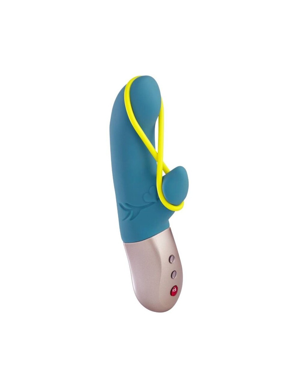 FUN FACTORY - AMORINO MINI VIBRATOR PETROL & NEON YELLOW