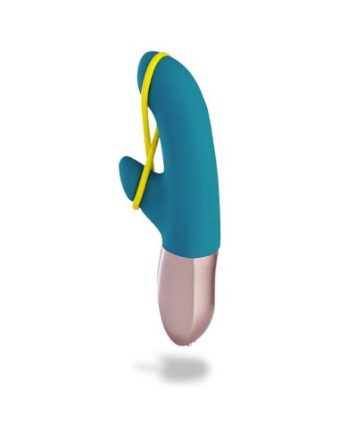 FUN FACTORY - AMORINO MINI VIBRATOR PETROL & NEON YELLOW
