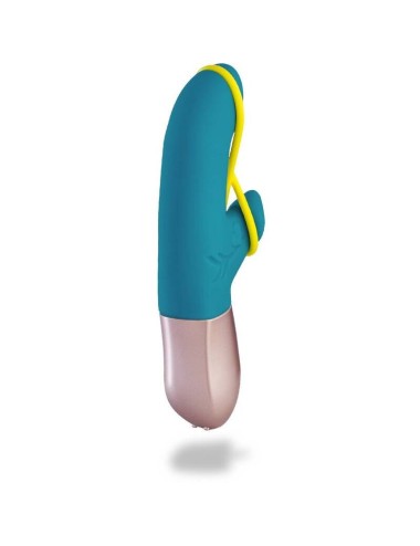 FUN FACTORY - AMORINO MINI VIBRATOR PETROL & NEON YELLOW