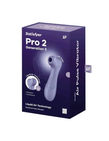 SATISFYER PRO 2 GENERATION 3 LIQUID AIR TECHNOLOGY - LILAC