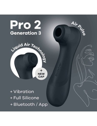 SATISFYER PRO 2 GENERACIÓN 3 - BLACK  BLUETOOTH &  APP