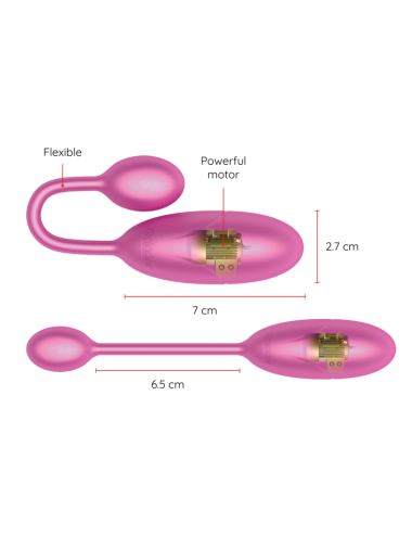 ONINDER - DENVER VIBRATING EGG PINK 7 X 2.7 CM FREE APP