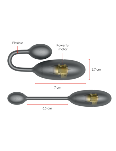 ONINDER - DENVER VIBRATING EGG BLACK 7 X 2.7 CM FREE APP
