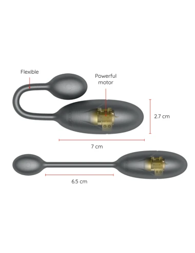 ONINDER - DENVER VIBRATING EGG BLACK 7 X 2.7 CM FREE APP