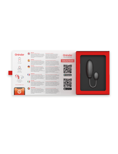 ONINDER - DENVER VIBRATING EGG BLACK 7 X 2.7 CM FREE APP