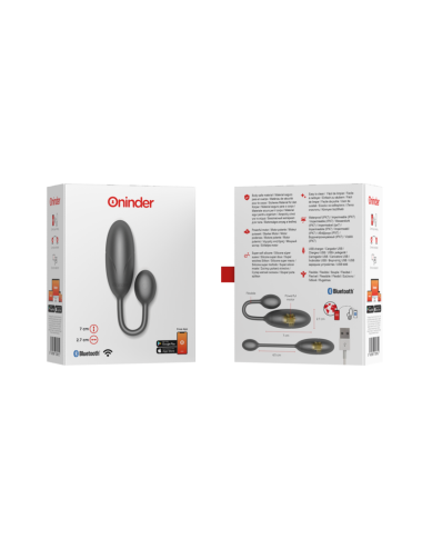 ONINDER - DENVER VIBRATING EGG BLACK 7 X 2.7 CM FREE APP