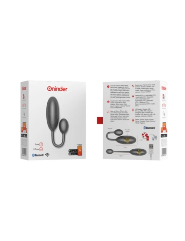 ONINDER - DENVER VIBRATING EGG BLACK 7 X 2.7 CM FREE APP