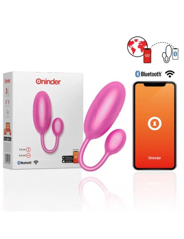 ONINDER - TOKYO VIBRATING EGG PINK 7.5 X 3.2 CM FREE APP