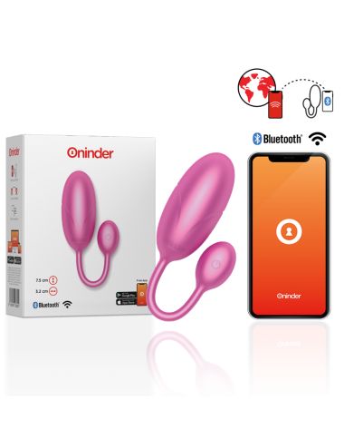 ONINDER - TOKYO VIBRATING EGG PINK 7.5 X 3.2 CM FREE APP