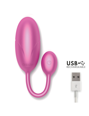 ONINDER - TOKYO VIBRATING EGG PINK 7.5 X 3.2 CM FREE APP