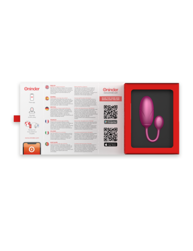 ONINDER - TOKYO VIBRATING EGG PINK 7.5 X 3.2 CM FREE APP