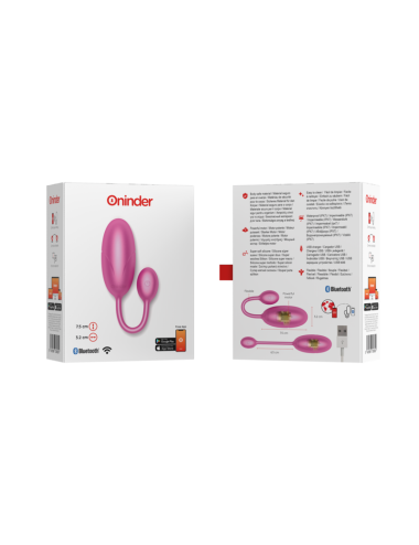 ONINDER - TOKYO VIBRATING EGG PINK 7.5 X 3.2 CM FREE APP