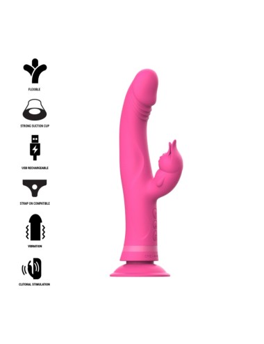 INTENSE - JULIO VIBRATOR RABBIT SILICONE PINK