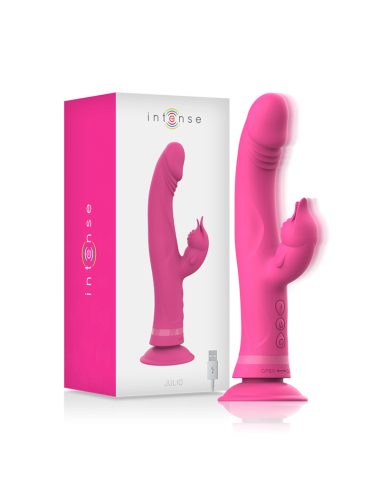 INTENSE - JULIO VIBRATOR RABBIT SILICONE PINK