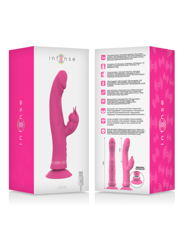 INTENSE - JULIO VIBRATOR RABBIT SILICONE PINK