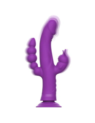 INTENSE - CASANOVA VIBRATOR RABBIT SILICONE TRIPLE ENGINE PURPLE