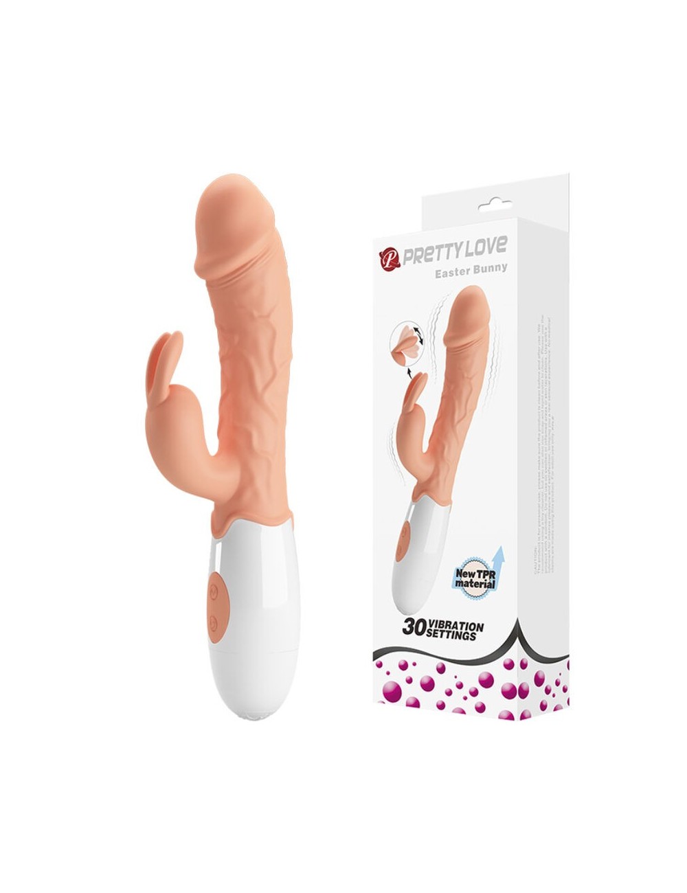 PRETTY LOVE - EASTER BUNNY VIBRATOR WITH STIMULATOR