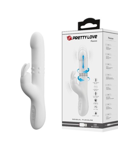 PRETTY LOVE - REESE ROTATING VIBRATOR SILVER