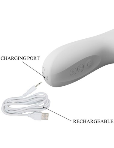 PRETTY LOVE - REESE ROTATING VIBRATOR SILVER