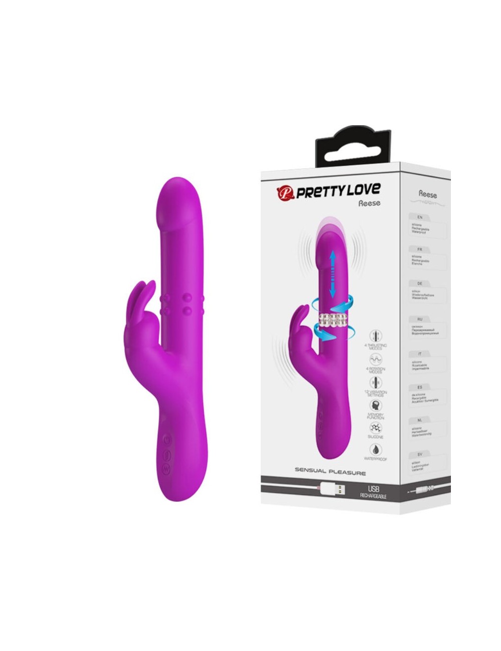 PRETTY LOVE - REESE ROTATING VIBRATOR PURPLE PRETTY LOVE - REESE ROTATING VIBRATOR PURPLE